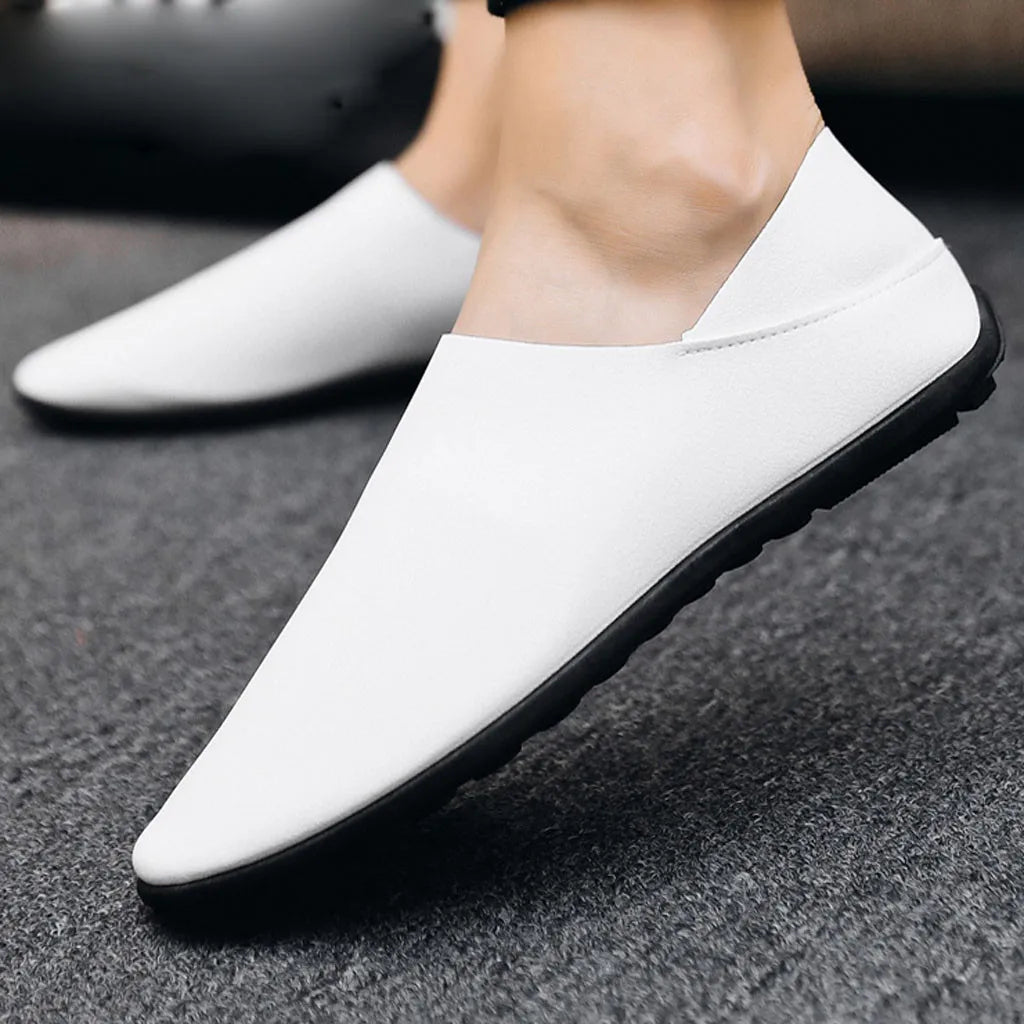 Men's Breathable Artificial Leather Loafers - Fashion Slip-On Business & Leisure Shoes