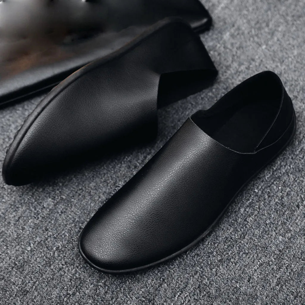 Men's Breathable Artificial Leather Loafers - Fashion Slip-On Business & Leisure Shoes