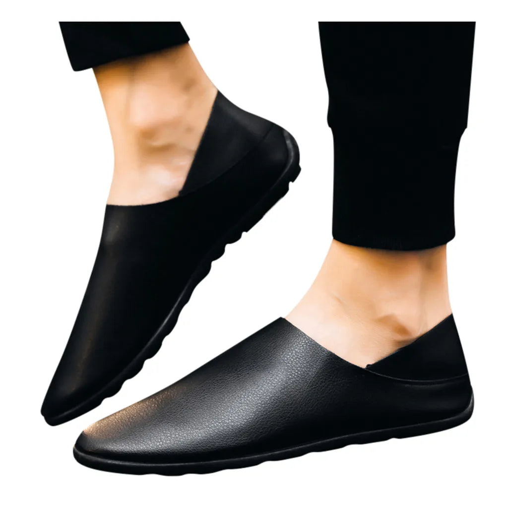 Men's Breathable Artificial Leather Loafers - Fashion Slip-On Business & Leisure Shoes