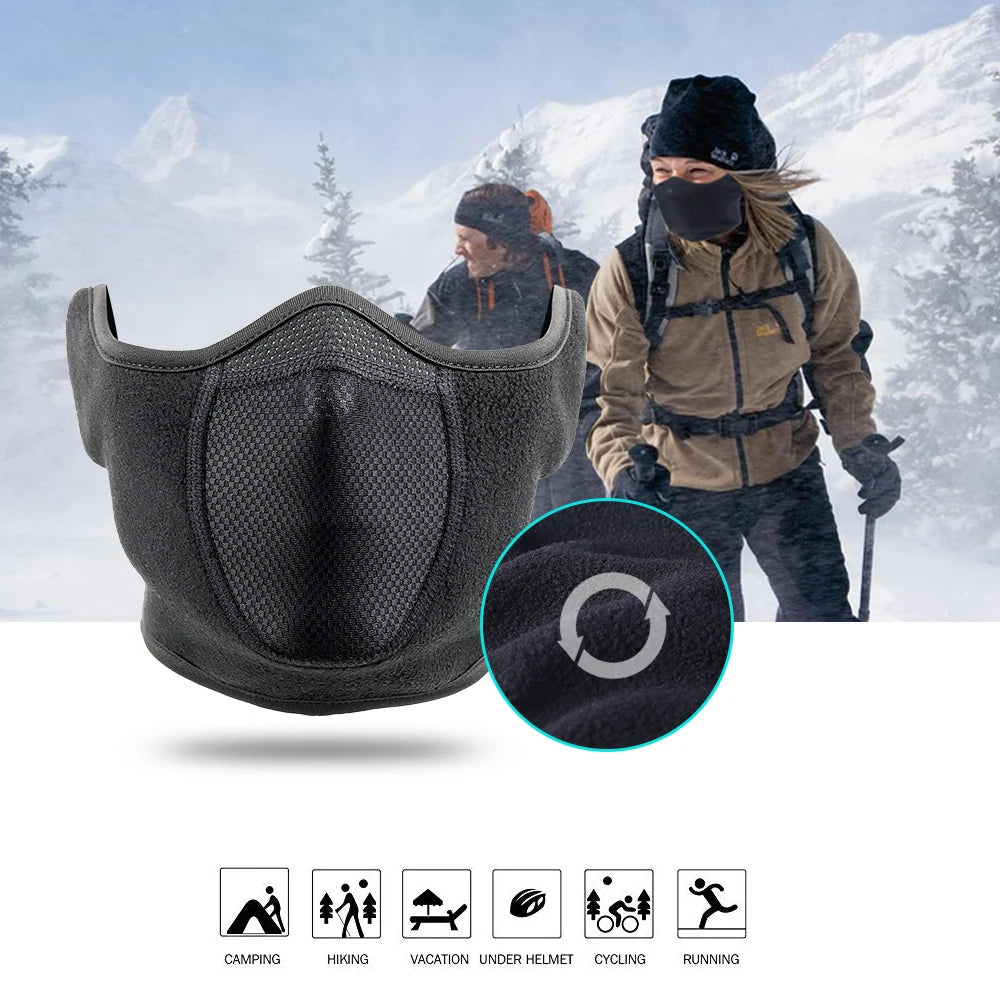 Cold Weather Neck Warmer & Ear Cover Fleece Thermal Mask