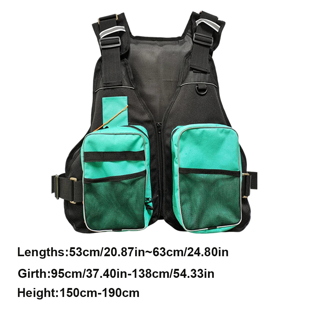 Multi-functional Life Jacket with Pockets for Kayaking, Rafting & Boating