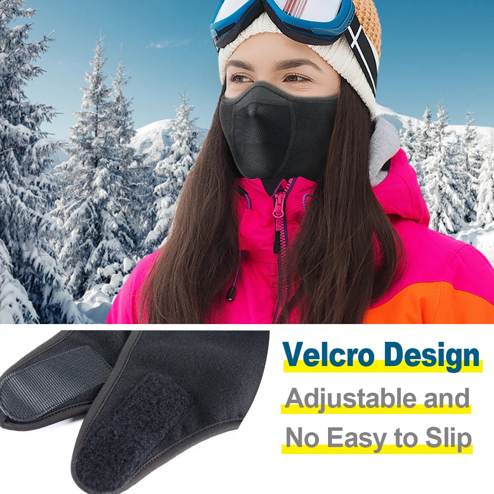 Cold Weather Neck Warmer & Ear Cover Fleece Thermal Mask