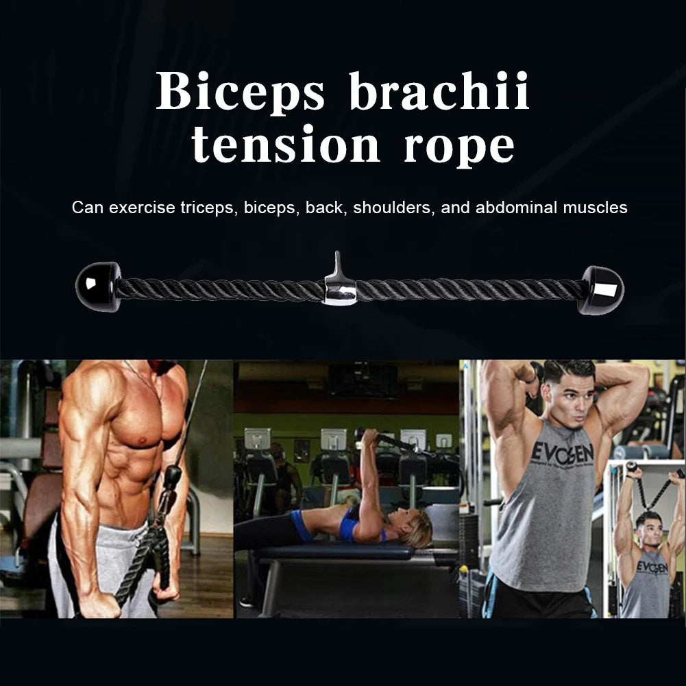 70cm Tricep Rope Resistance Bands Handles for Gym & Home Fitness