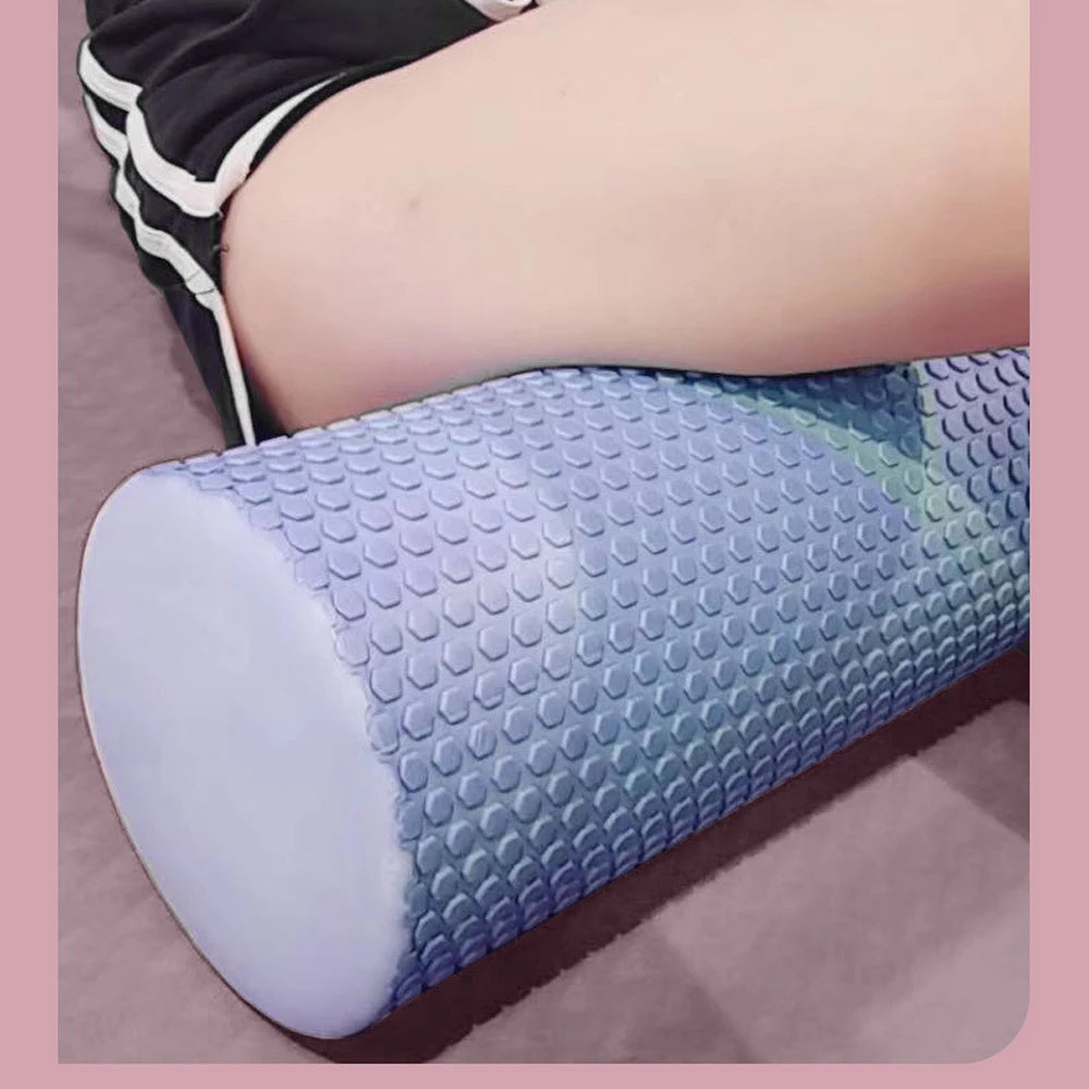 Yoga Roller EVA Foam Cylinder - 9.5cm x 29.7cm for Pilates & Home Workouts