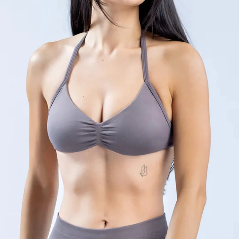 NCLAGEN High Support Strappy Sports Bra for Women