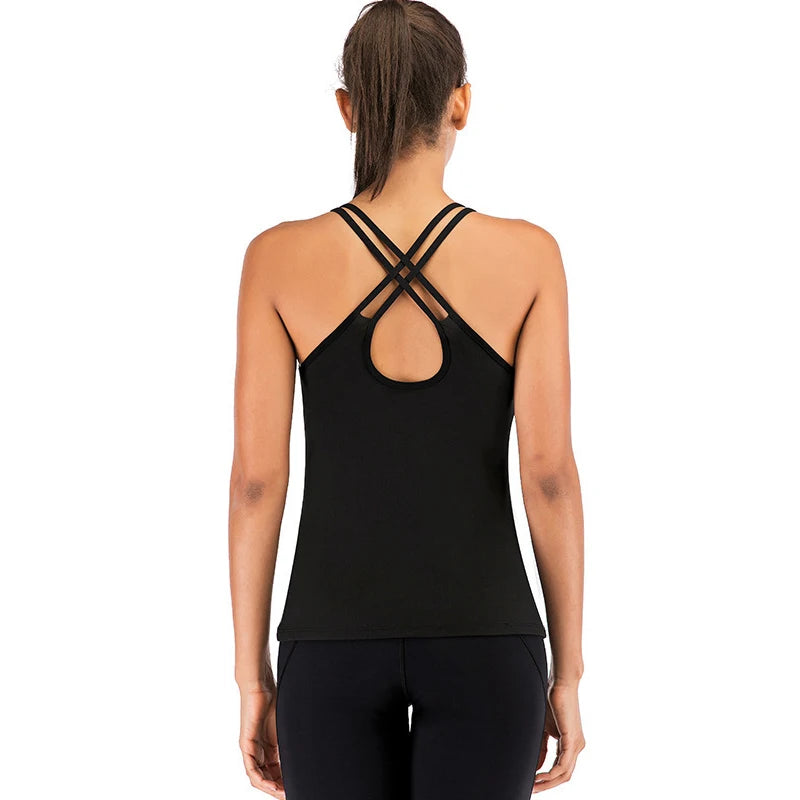 Women's Open Back Workout Tank Top