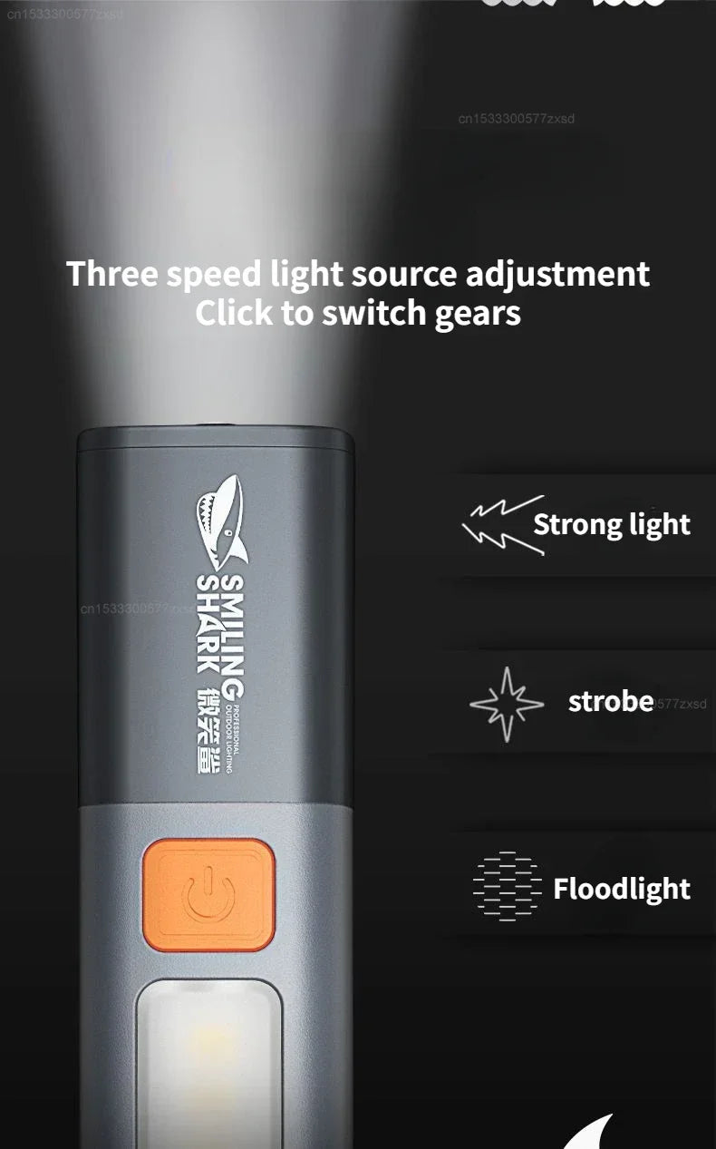 SMILING SHARK Outdoor Flashlight