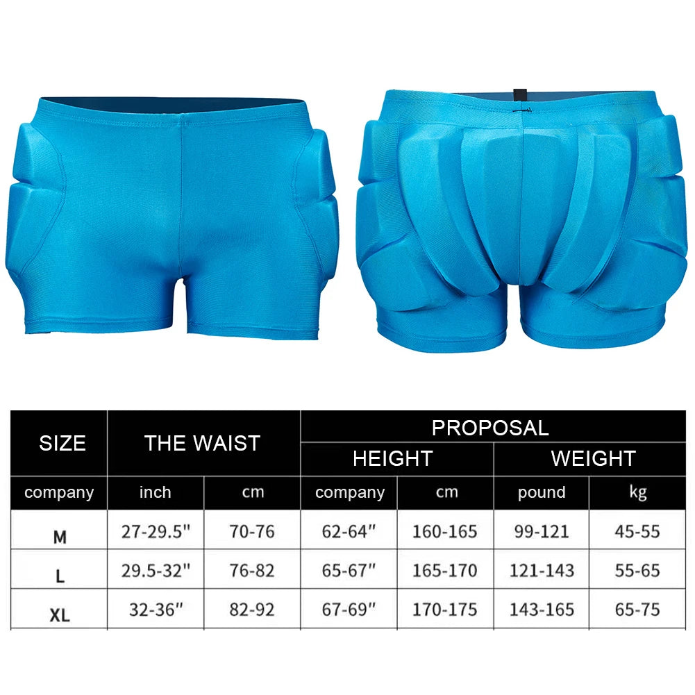 Outdoor Sports Padded Shorts for Kids – Shock Absorbent Ski & Cycling Protector