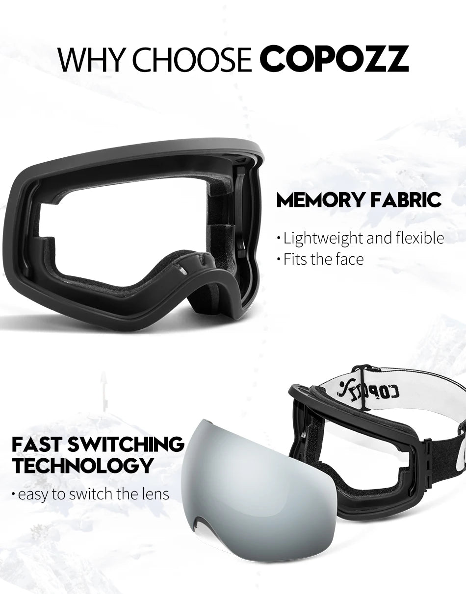 COPOZZ Winter Sports Ski Goggles