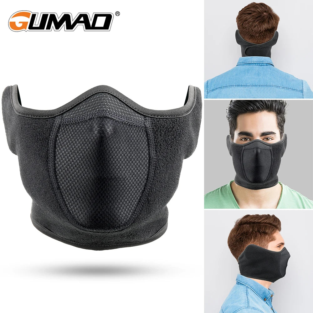 Cold Weather Neck Warmer & Ear Cover Fleece Thermal Mask