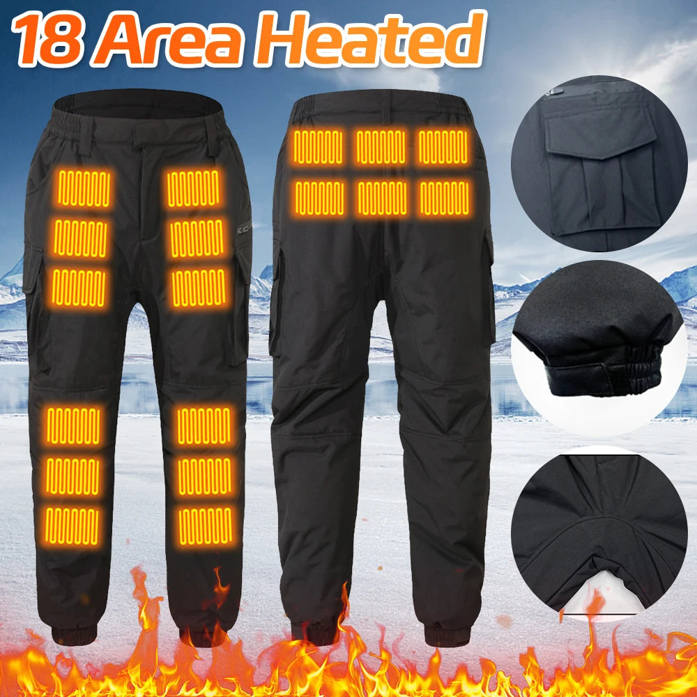 Thermal Heated Pants - USB Charging Winter Smart Outdoor Trousers