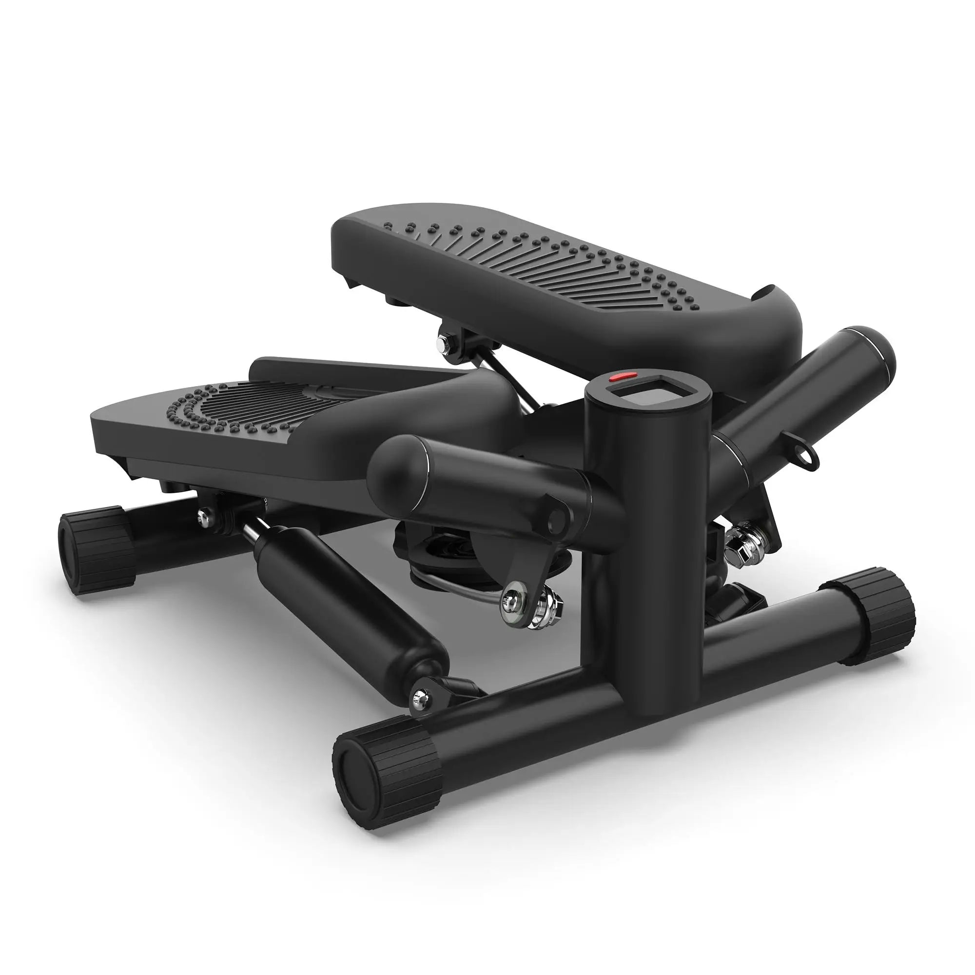 Portable Mini Stair Stepper with Resistance Bands - Full Body Workout, 330lbs Capacity, Black