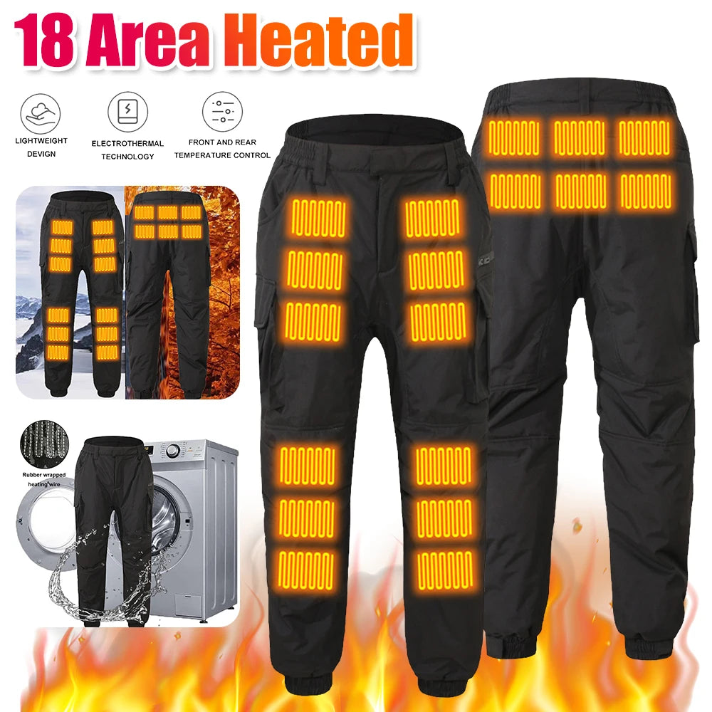 Thermal Heated Pants - USB Charging Winter Smart Outdoor Trousers