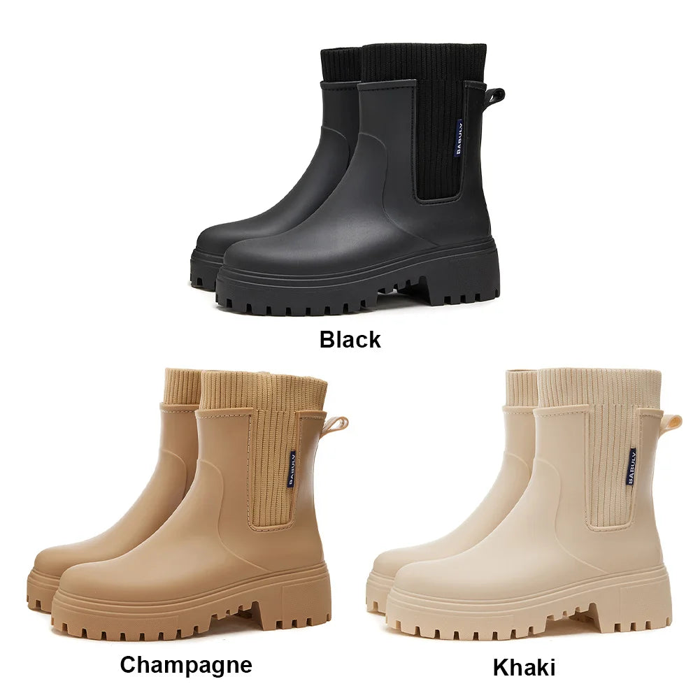 Women's Waterproof Chelsea Rain Boots