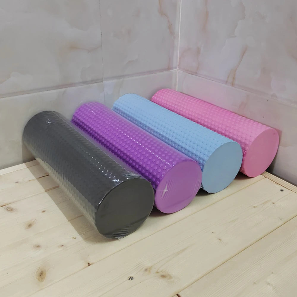 Yoga Roller EVA Foam Cylinder - 9.5cm x 29.7cm for Pilates & Home Workouts