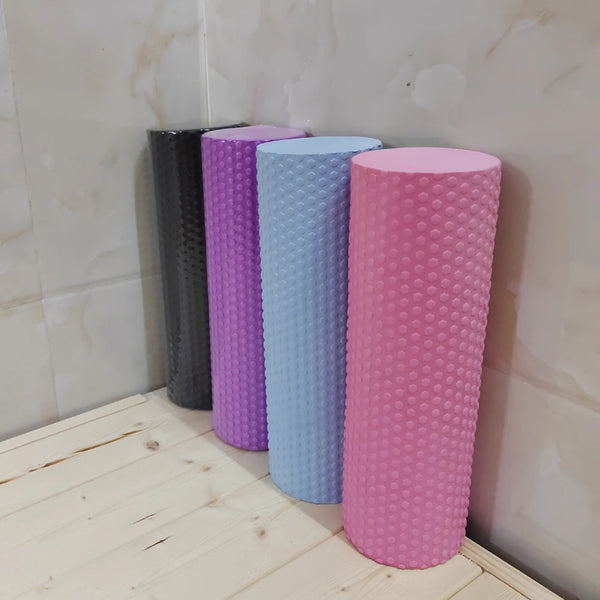 Yoga Roller EVA Foam Cylinder - 9.5cm x 29.7cm for Pilates & Home Workouts