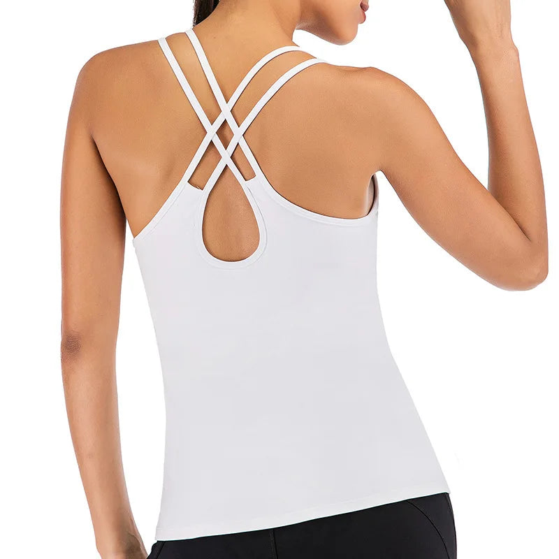 Women's Open Back Workout Tank Top