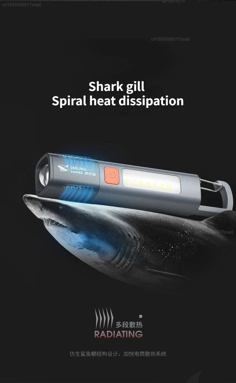 SMILING SHARK Outdoor Flashlight
