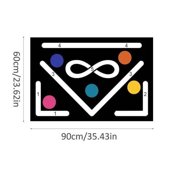 Football Training Mat - Anti-Skid Soccer Exercise Mat (23.6x35.4in)