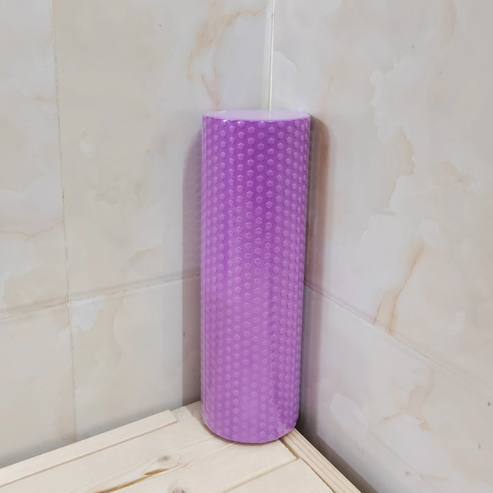 Yoga Roller EVA Foam Cylinder - 9.5cm x 29.7cm for Pilates & Home Workouts