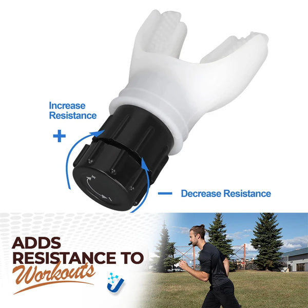 Breathing Trainer Lung Flexer - Adjustable Respiratory Fitness Exerciser
