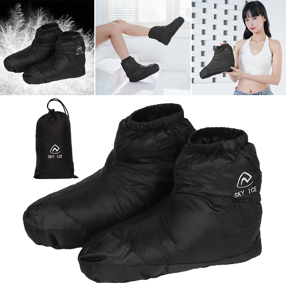 Down Booties Socks - Ultralight Warm Winter Footwear