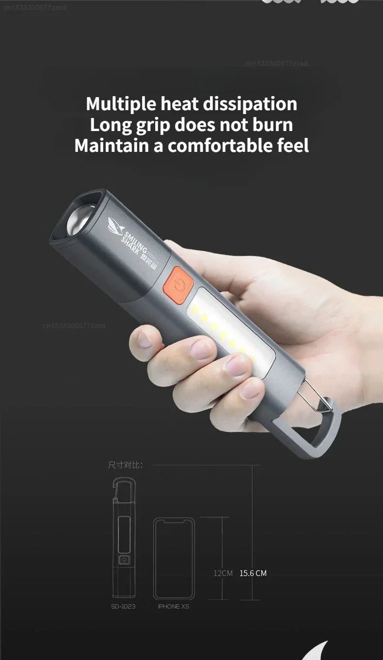 SMILING SHARK Outdoor Flashlight