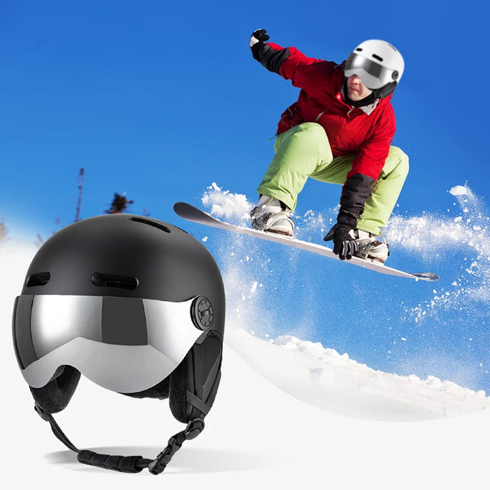 Ski Helmet with Goggles for Men & Women - Lightweight Winter Safety