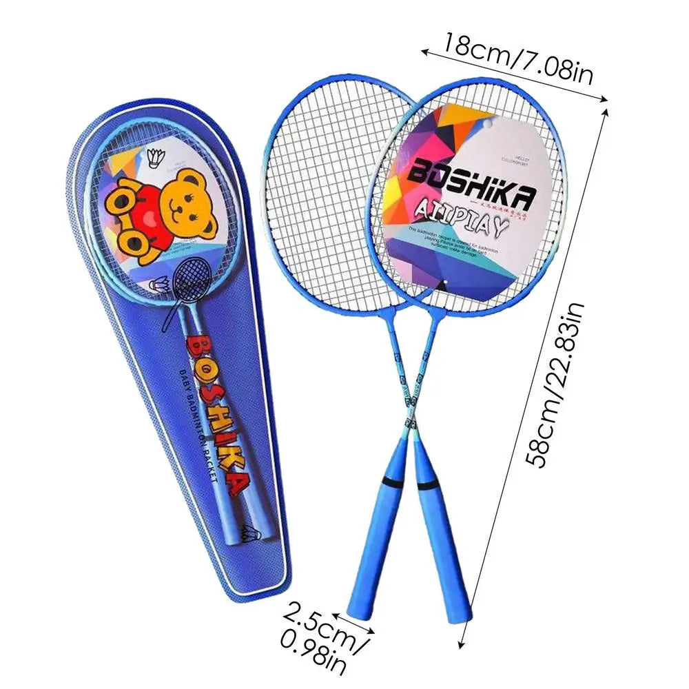 Portable Badminton Set with Carrying Bag & 3 Shuttlecocks