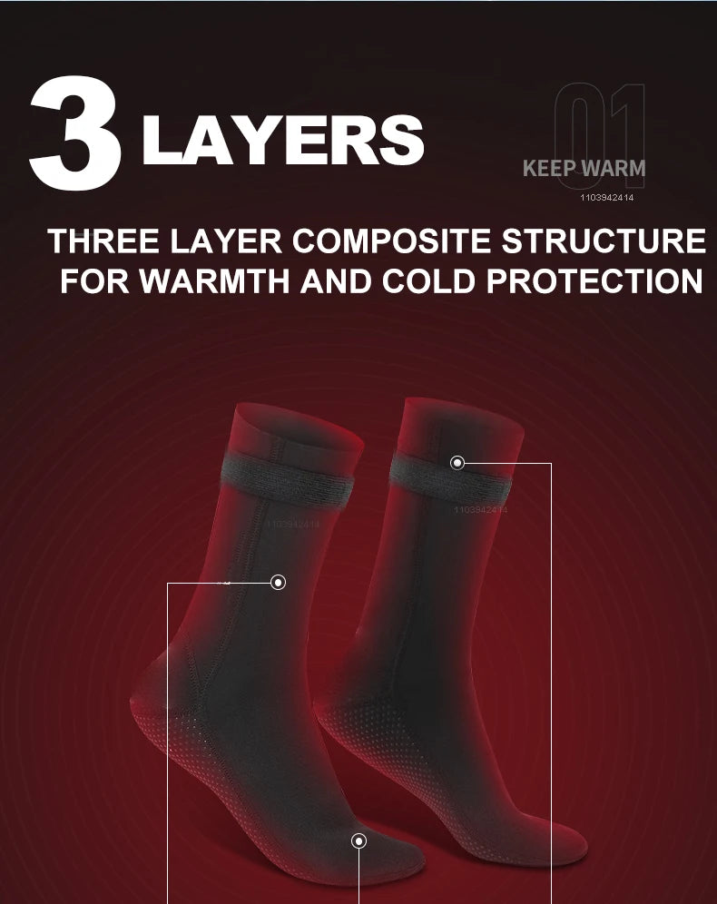 5mm Neoprene Diving & Surf Water Socks