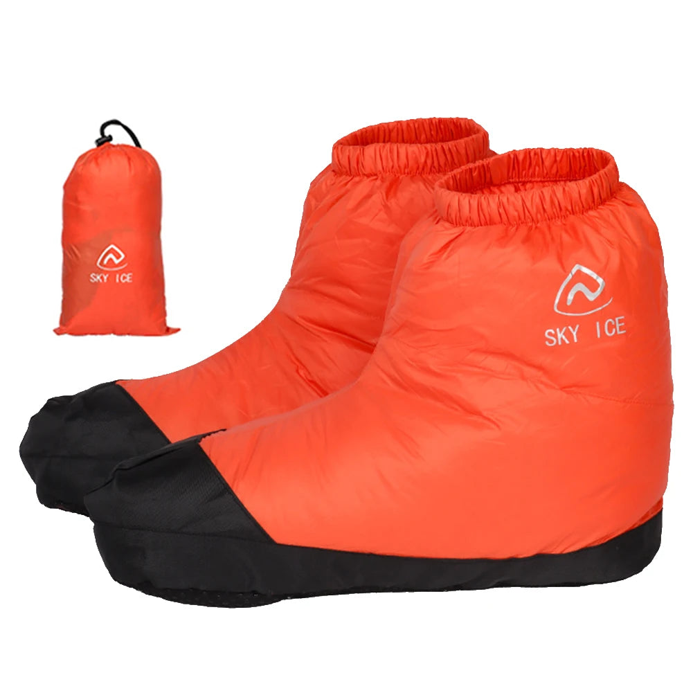 Down Booties Socks - Ultralight Warm Winter Footwear