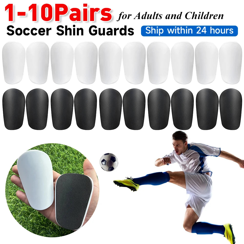 Soccer Shin Pads - Protective Shin Guards (1-10 Pairs)