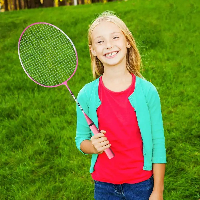 Portable Badminton Set with Carrying Bag & 3 Shuttlecocks