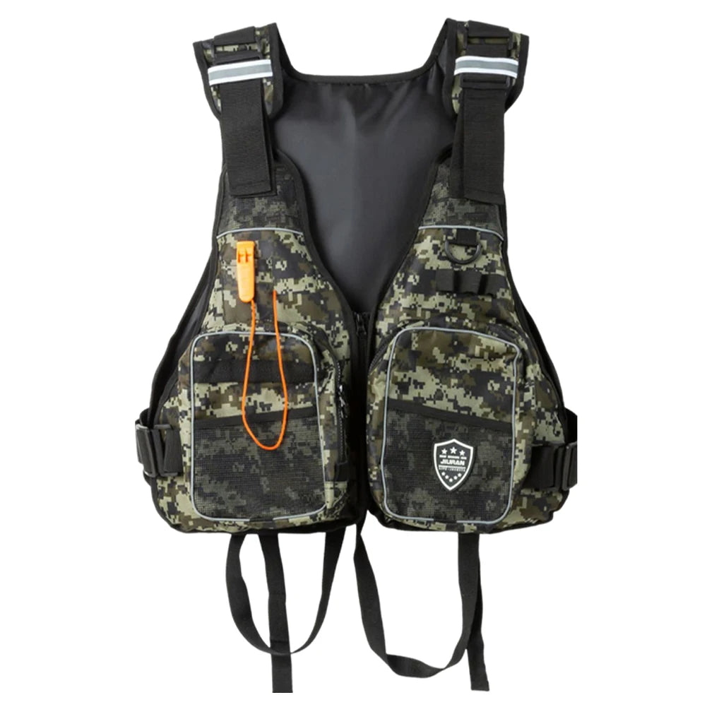 Multi-functional Life Jacket with Pockets for Kayaking, Rafting & Boating
