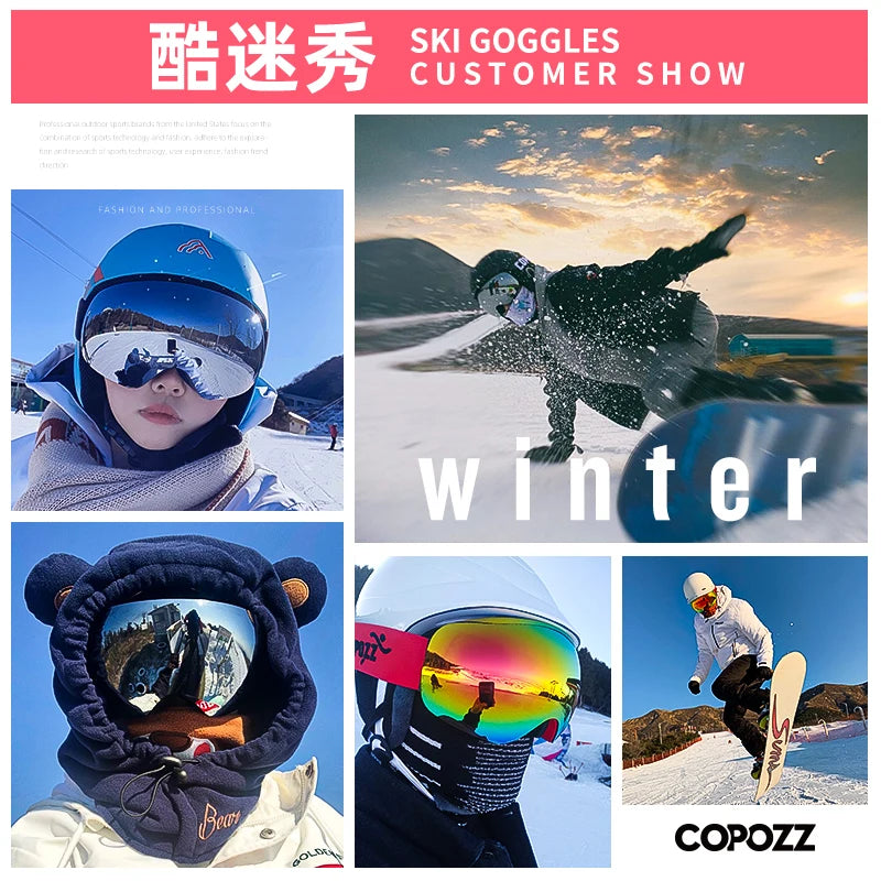 COPOZZ Winter Sports Ski Goggles