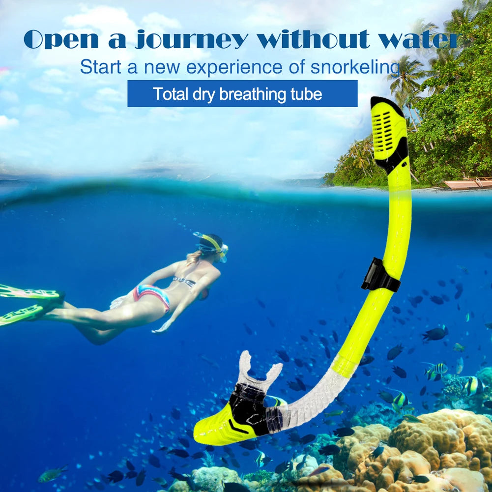 Silicone Full Dry Snorkel Tube Replacement for Diving