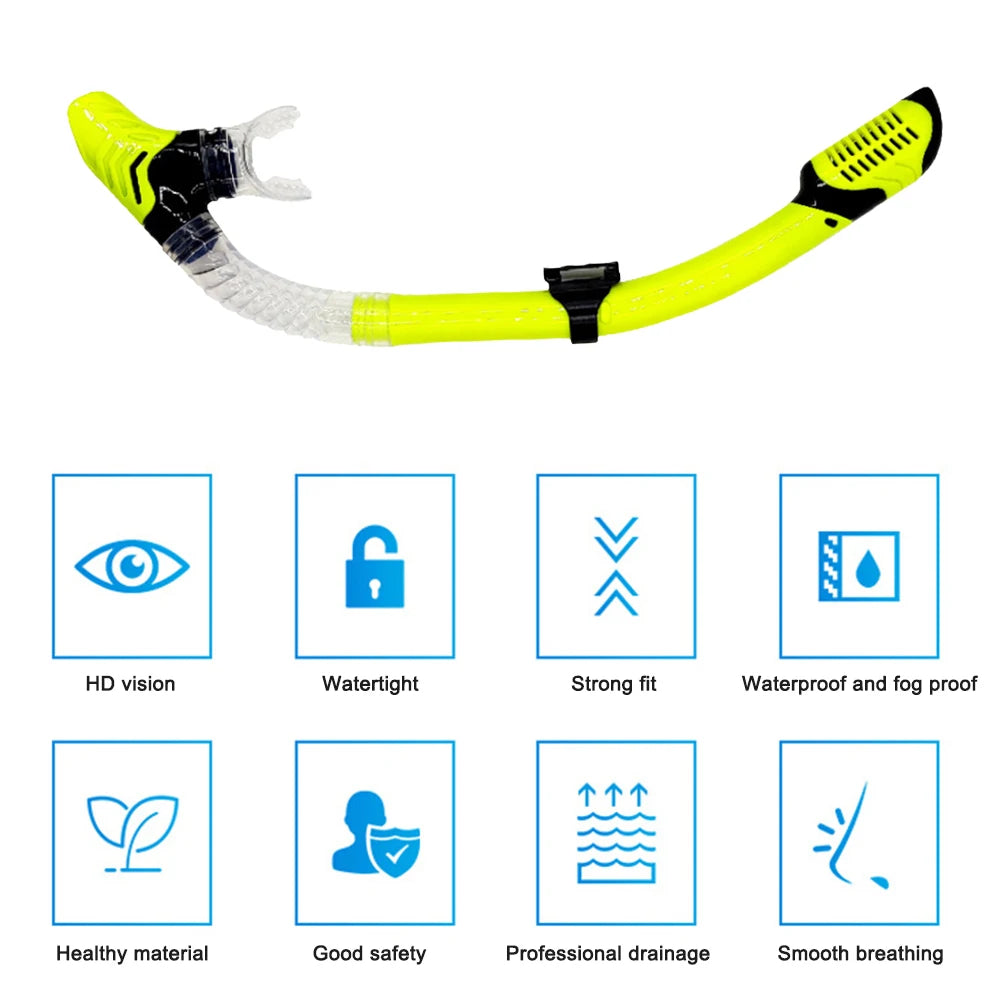 Silicone Full Dry Snorkel Tube Replacement for Diving