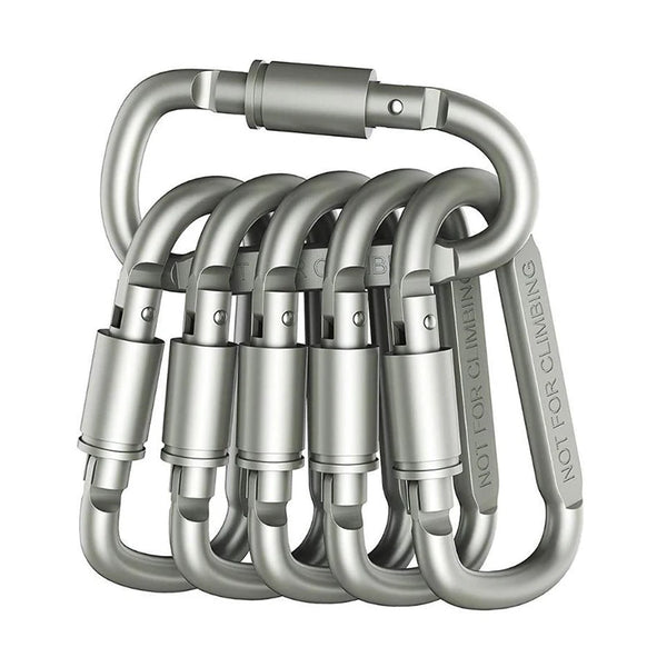 4PCS Aluminum Carabiner Set - Keychain & Outdoor Clip