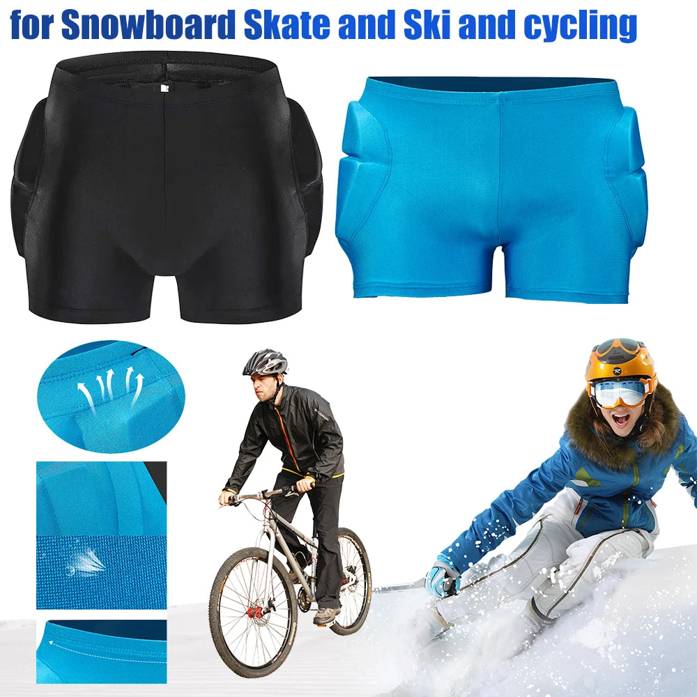 Outdoor Sports Padded Shorts for Kids – Shock Absorbent Ski & Cycling Protector