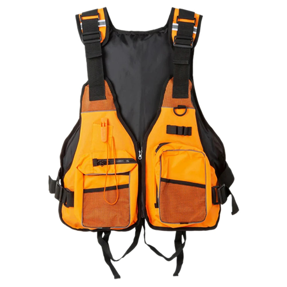 Multi-functional Life Jacket with Pockets for Kayaking, Rafting & Boating