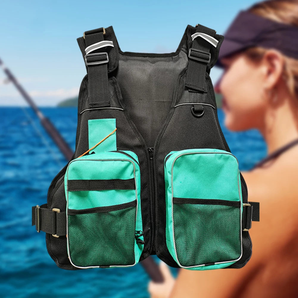 Multi-functional Life Jacket with Pockets for Kayaking, Rafting & Boating
