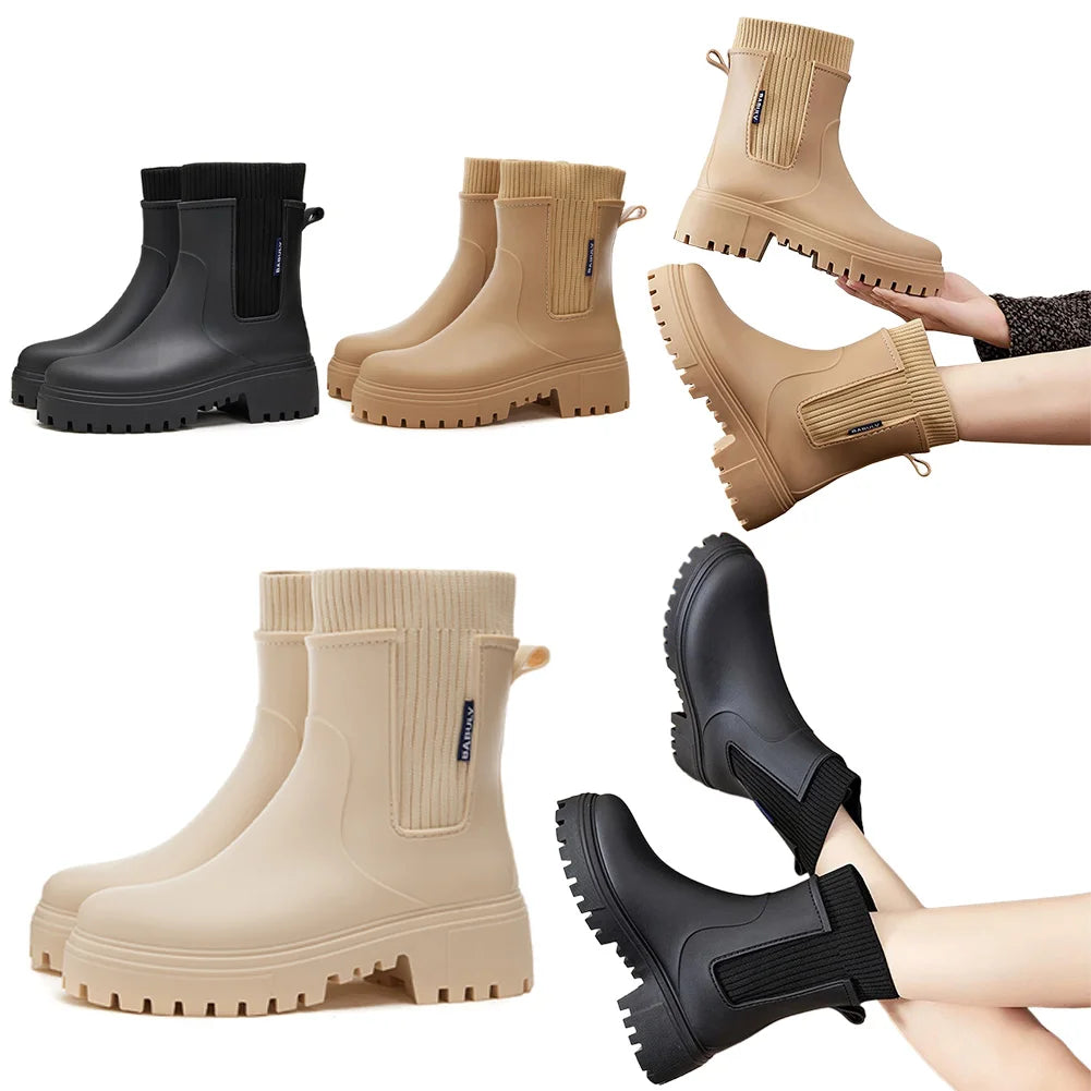 Women's Waterproof Chelsea Rain Boots