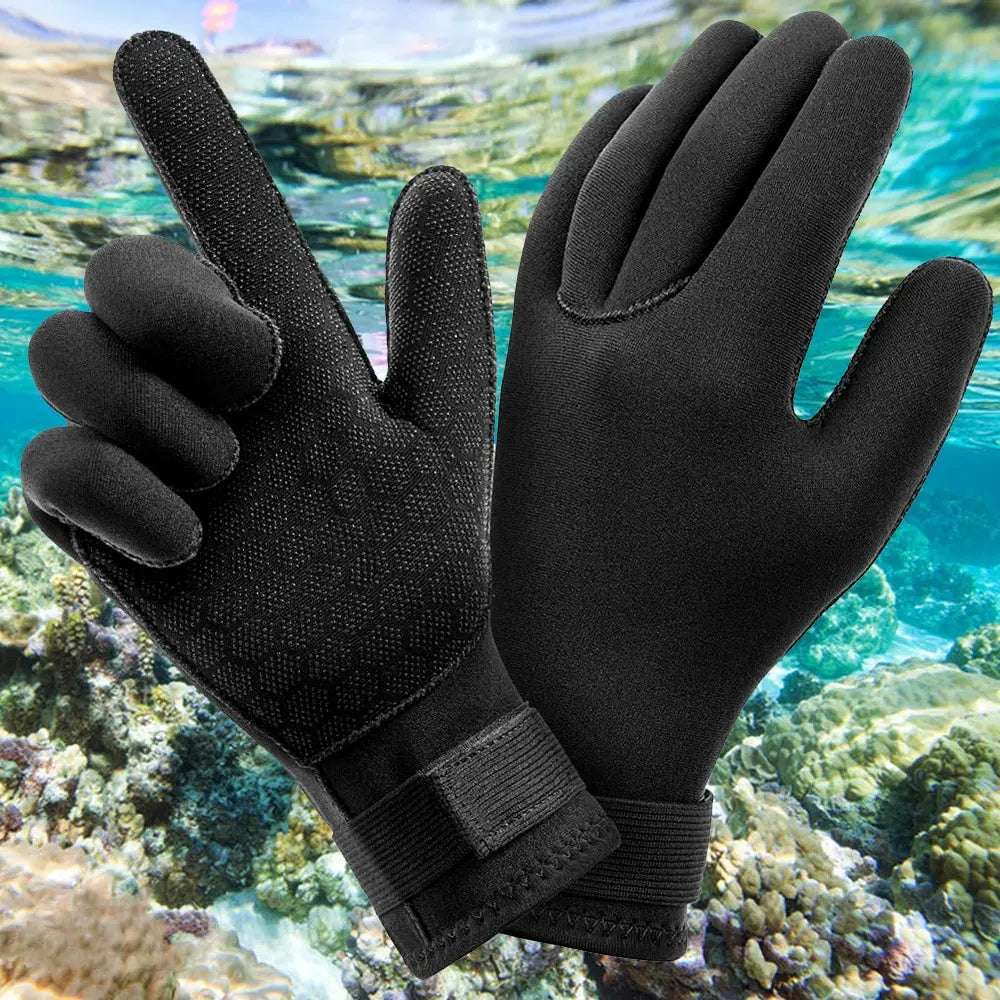 3mm Neoprene Wetsuit Gloves - Thermal, Anti-Slip