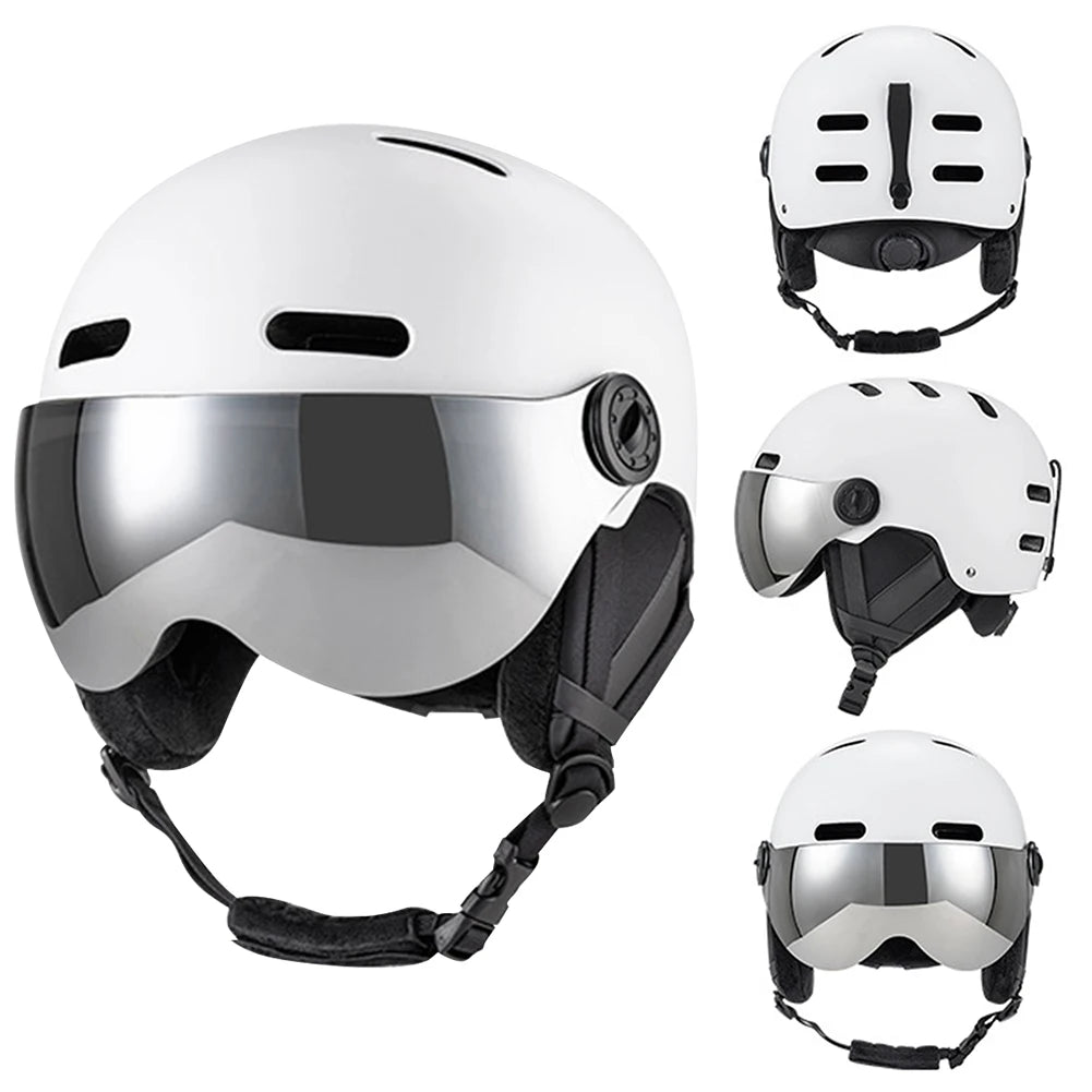 Ski Helmet with Goggles for Men & Women - Lightweight Winter Safety