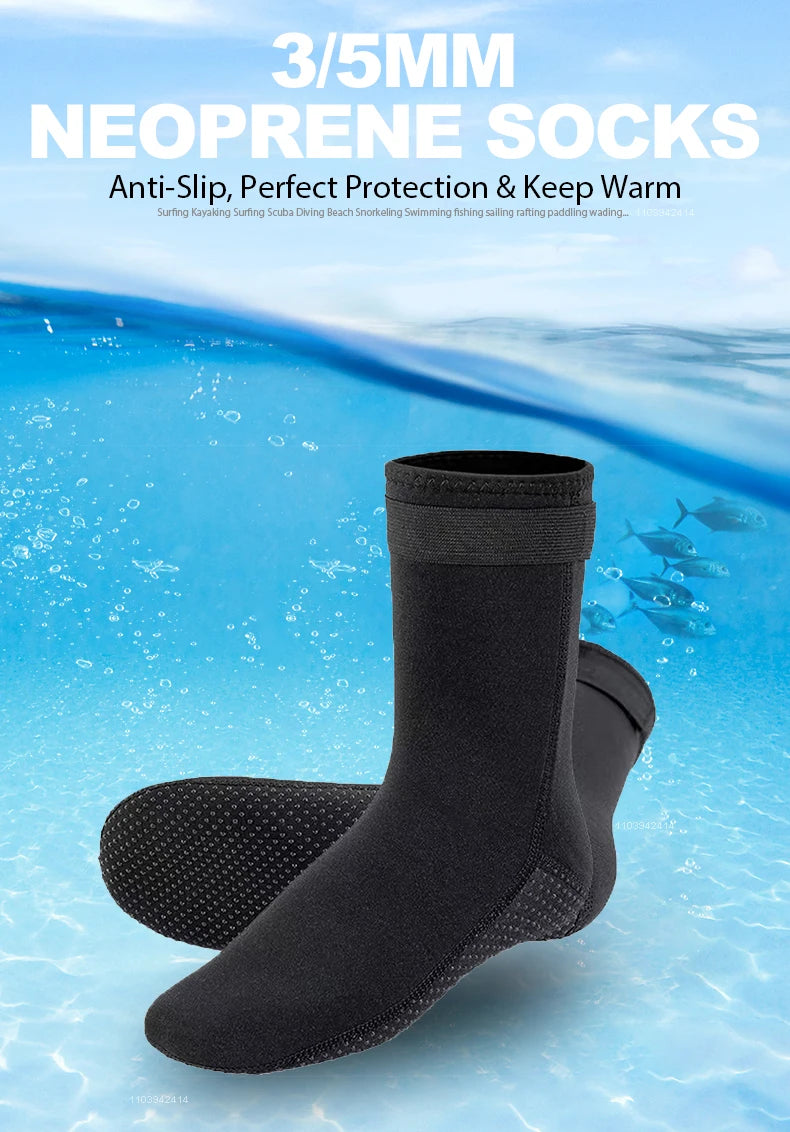 5mm Neoprene Diving & Surf Water Socks